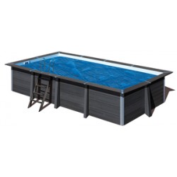 Cubierta isotérmica GRE para piscina de composite rectangular  606x326 cm- CVKPCOR60 