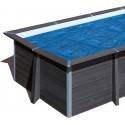 Cubierta isotérmica GRE para piscina de composite cuadrada 326x326 cm- CVKPCOR28 