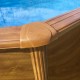 Piscina acero aspecto madera GRE - Ovalada 500x350x120 - Filtro cartucho