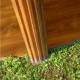 Piscina acero aspecto madera GRE - Redonda Ø460x120 - Filtro cartucho