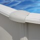 Piscina acero blanco GRE - Forma de Ocho 640x390x120 - Filtro arena